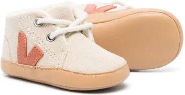 Bonpoint x Veja Baby suède sneakers Beige