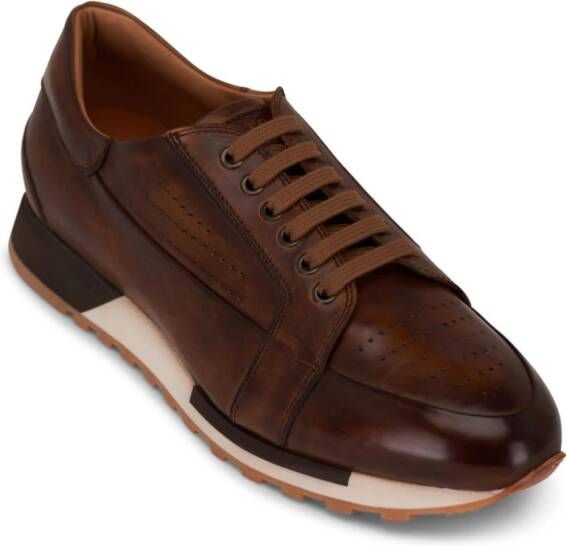 Bontoni Vento leren sneakers Bruin