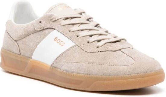 BOSS Brandon suède sneakers Beige