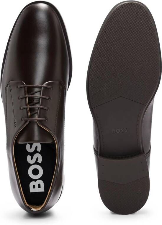 BOSS Derby schoenen met ronde neus Bruin