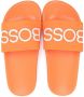 BOSS Kidswear Slippers met logo-reliëf Oranje - Thumbnail 3