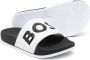 BOSS Kidswear Slippers met logo-reliëf Wit - Thumbnail 2