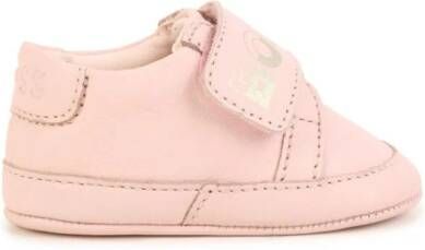 BOSS Kidswear Leren slippers Roze