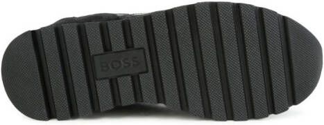 BOSS Kidswear Sneakers met logoprint Zwart
