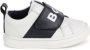 BOSS Kidswear Leren sneakers met logoprint Wit - Thumbnail 2