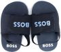 BOSS Kidswear Sandalen met logoprint Blauw - Thumbnail 3