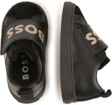 BOSS Kidswear Sneakers met logoprint Zwart