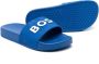 BOSS Kidswear Slippers met logo-reliëf Blauw - Thumbnail 2