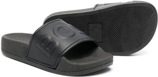 BOSS Kidswear Aqua slippers Zwart