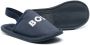 BOSS Kidswear Slippers met logoprint Blauw - Thumbnail 2