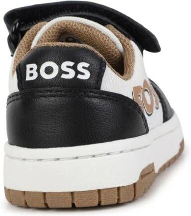 BOSS Kidswear Sneakers met colourblocking Zwart