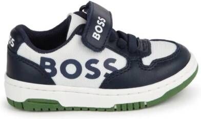 BOSS Kidswear Sneakers met vlakken Blauw