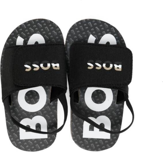 BOSS Kidswear Sandalen met klittenband Zwart