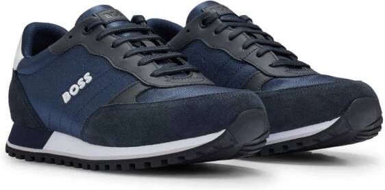 BOSS Sneakers met vlakken Blauw