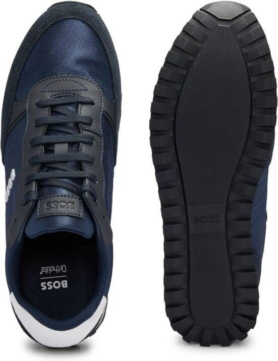 BOSS Sneakers met vlakken Blauw