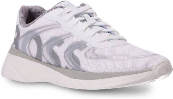 BOSS Sneakers met reflecterend detail Wit