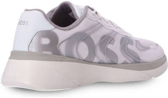 BOSS Sneakers met reflecterend detail Wit