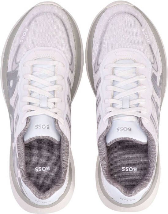 BOSS Sneakers met reflecterend detail Wit