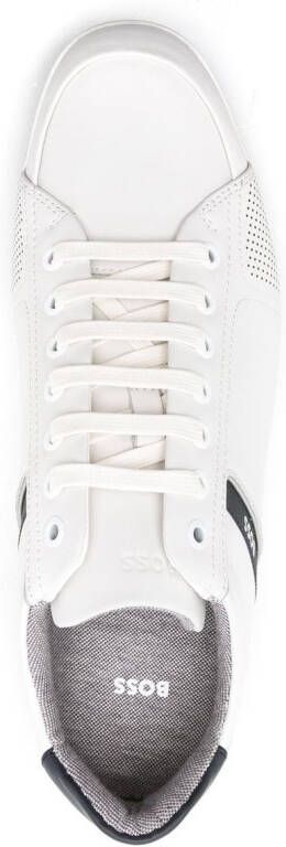 BOSS Saturn sneakers met logo-reliëf Wit