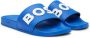 BOSS Slippers met logo-reliëf Blauw - Thumbnail 2