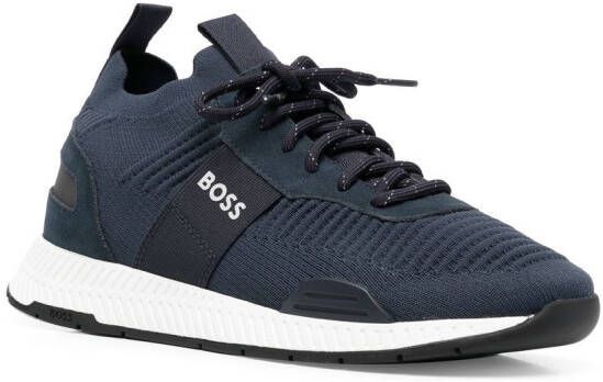 BOSS Titanium_Runn_KNSTA sneakers Blauw