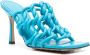 Bottega Veneta 100mm gedraaide geweven leren sandalen Blauw - Thumbnail 2