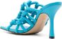 Bottega Veneta 100mm gedraaide geweven leren sandalen Blauw - Thumbnail 3