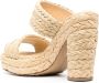 Bottega Veneta Raffia sandalen met plateauzool 120 mm Beige - Thumbnail 3
