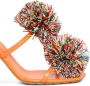 Bottega Veneta Adam Coaxial 90 mm sandalen met pompon Oranje - Thumbnail 2