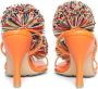 Bottega Veneta Adam Coaxial 90 mm sandalen met pompon Oranje - Thumbnail 3