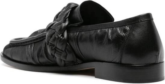 Bottega Veneta Astaire leren loafers Zwart