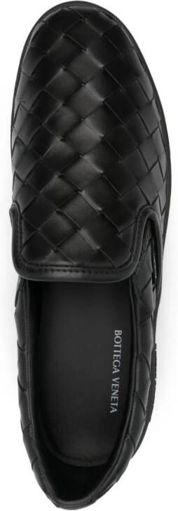 Bottega Veneta interwoven leather slip-on sneakers Zwart