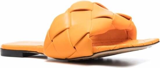 Bottega Veneta Lido intrecciato sandalen Oranje