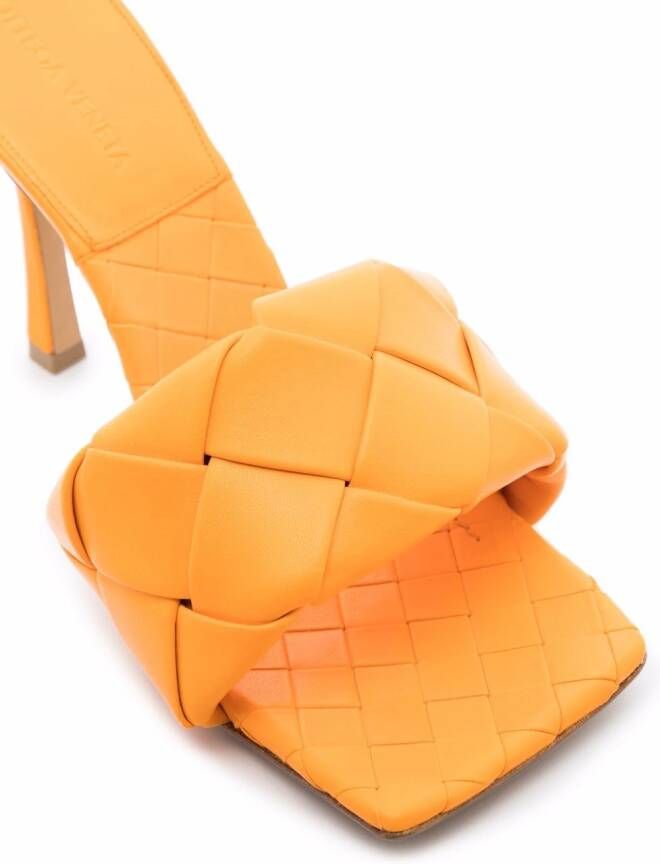 Bottega Veneta Lido maxi sandalen Oranje