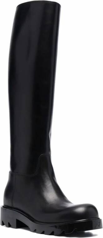 Bottega Veneta Strut laarzen met ronde neus Zwart