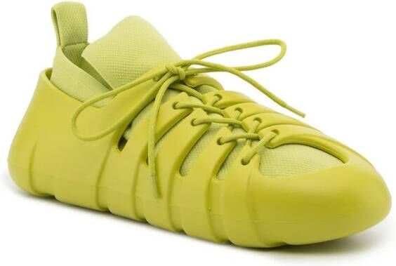 Bottega Veneta Trail sneakers met chunky zool Groen