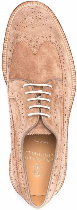 Brunello Cucinelli Brogues met veters Beige