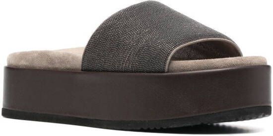 Brunello Cucinelli Chunky sandalen Grijs