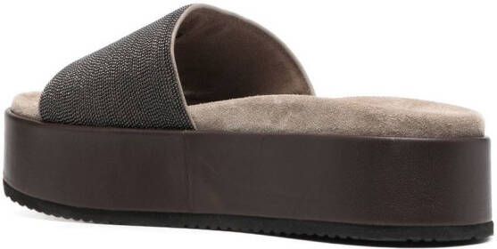 Brunello Cucinelli Chunky sandalen Grijs