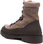 Brunello Cucinelli Enkellaarzen met veters Bruin - Thumbnail 3