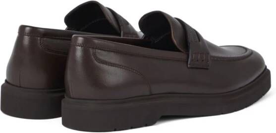 Brunello Cucinelli Gelakte loafers Bruin