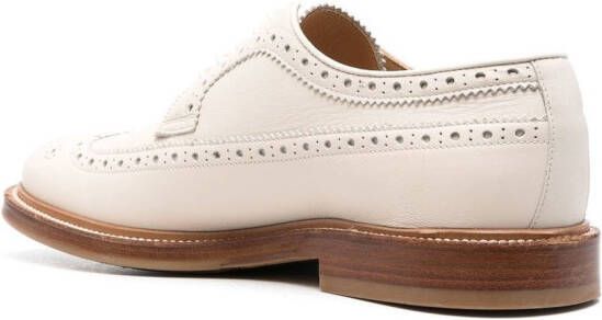 Brunello Cucinelli Geperforeerde Derby schoenen Beige