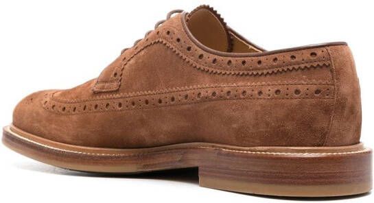 Brunello Cucinelli Suède brogues Bruin