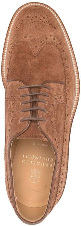 Brunello Cucinelli Suède brogues Bruin