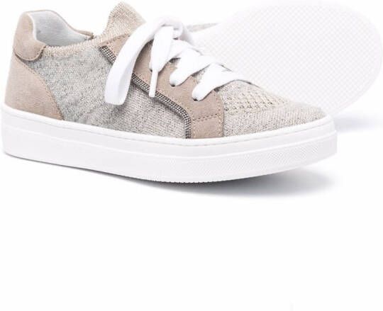 Brunello Cucinelli Kids Low-top sneakers Beige