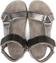 Brunello Cucinelli Kids Sandalen met klittenband Grijs - Thumbnail 3