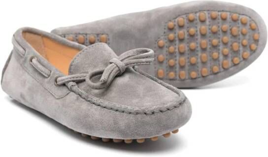 Brunello Cucinelli Kids Suède bootschoenen Grijs