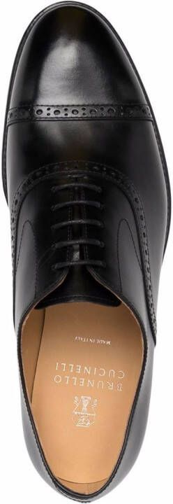 Brunello Cucinelli Leren brogues Zwart