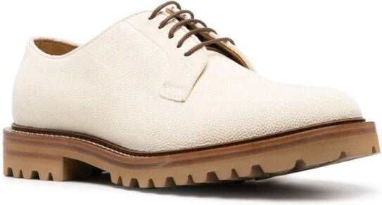 Brunello Cucinelli Leren derby schoenen Beige