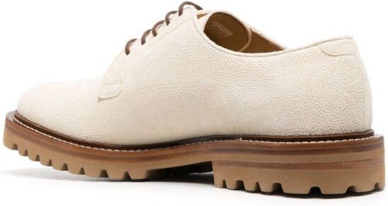 Brunello Cucinelli Leren derby schoenen Beige